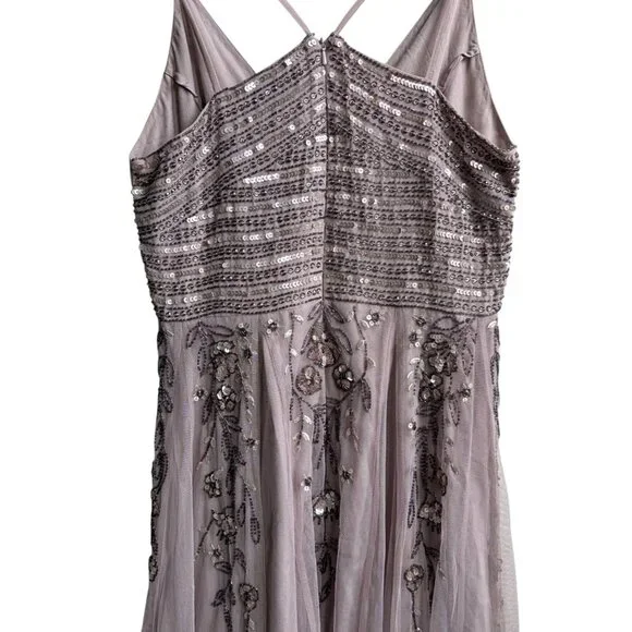 ASOS Design Floral Sequin Embellished Midi Dress Womens 6 Formal - Picture 7 of 10